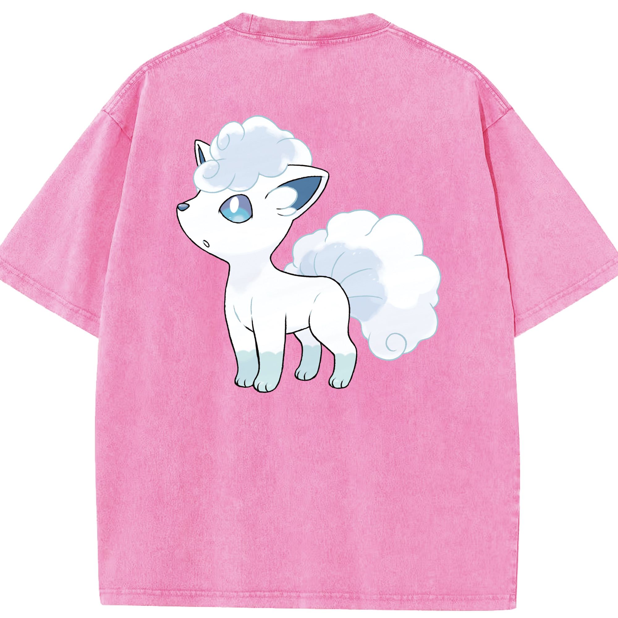 （画像用） ポケットモンスター Pokémon 綿100% ヴィンテージ風 半袖Tシャツ（背面プリント）